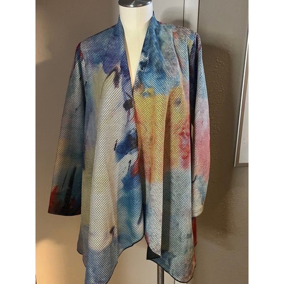 Nwt womens cardigan jackt retro style by radzoli multicolor - Picture 1 of 14